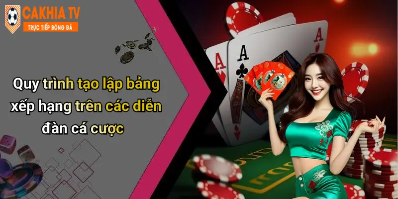 Quy trình tạo lập bảng xếp hạng trên các diễn đàn cá cược