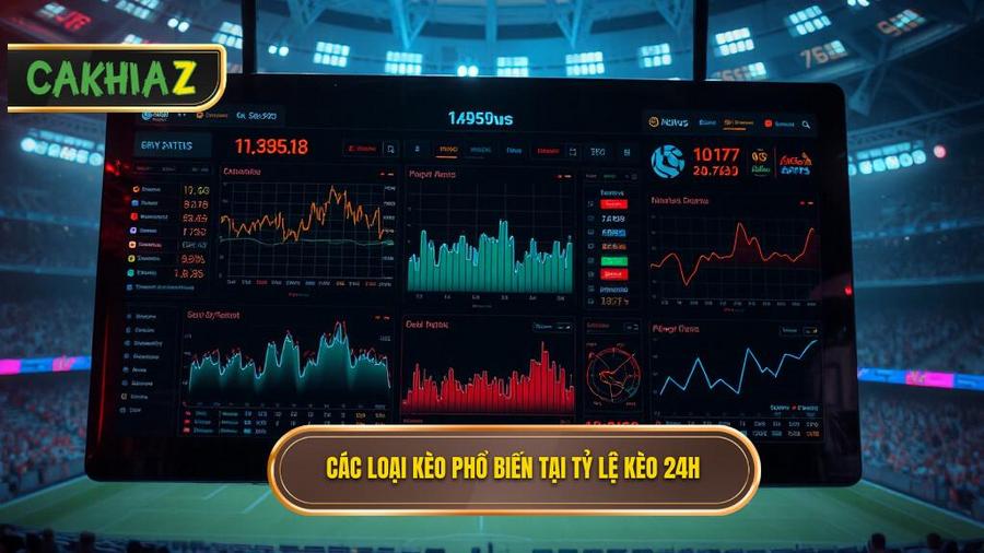 Các loại kèo phổ biến cần quan tâm khi cập nhật tỷ lệ kèo 24h